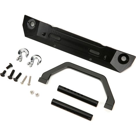Pare-chocs avant en alliage d'aluminium RC pour camion monstre RGT 1/10 EX86100 - Barre anti-collision noire (1/5)