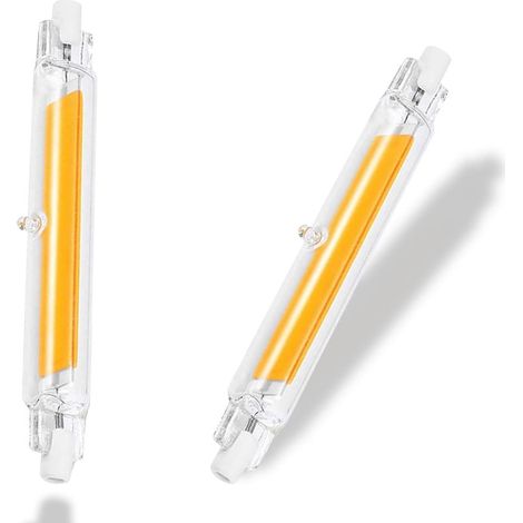 2 pcs Ampoules LED, R7S 78mm Dimmable,3000K,10W,Équivalent à Ampoule Halogène 100W, 1000LM,Éclairage à Faisceau 360°,AC 220-240V (1/5)