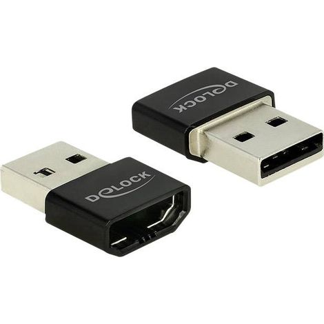 Delock de téléphone portable Adaptateur [1x HDMI femelle - 1x USB 2.0 type A mâle] (1/5)