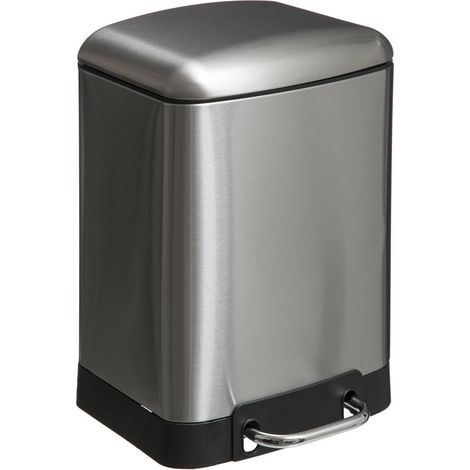 Cestino a pedale 6l ariane in acciaio inox - 5five