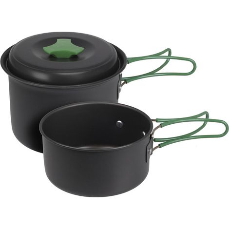 Grüne anodisierte Aluminiumtöpfe 13 x 9 cm