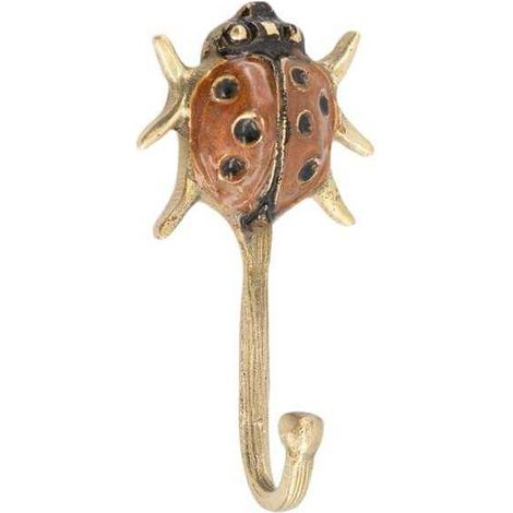 Patère en laiton recyclé Lady Bug (1/4)