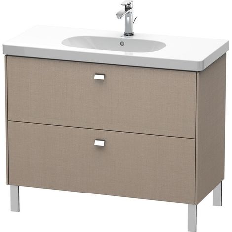 Meuble sous-vasque BRIOSO poignée chromé 693x1020x469mm lin