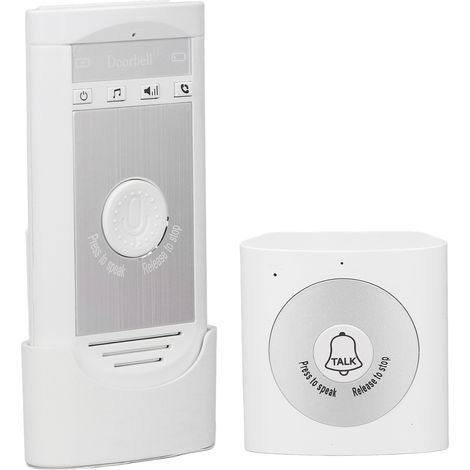 Sonnette vidéo sans fil avec interphone, récepteur et émetteur pour domicile, appel mobile, usage domestique (1/5)