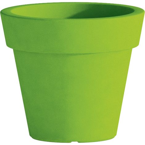 Cromia Gemma Topf für Pflanzen, mit Dekoration, einfarbig, aus Harz 'Made in Italy -Ø 50 cm / Violett / Vase