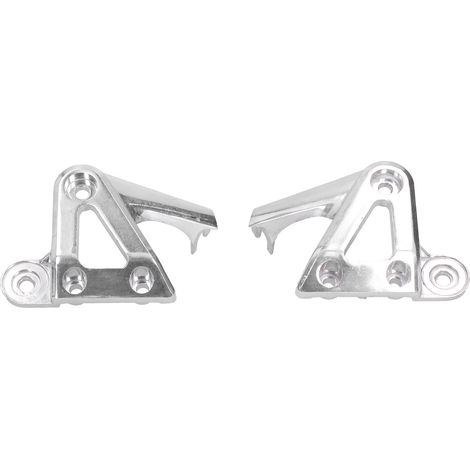 Paar Scheinwerferhalterungen kompatibel mit Honda Hornet 900, CB900, 919 und CB400 VTEC 1, 2, 3 und 4 (silber) (1/3)