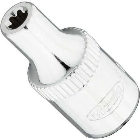 VIGOR T+ Steckschlüsseleinsatz, V7920-EP4, 1/4 Zoll (6,3 mm) Vierkant, E+ Profil, SW E4+ (1/2)