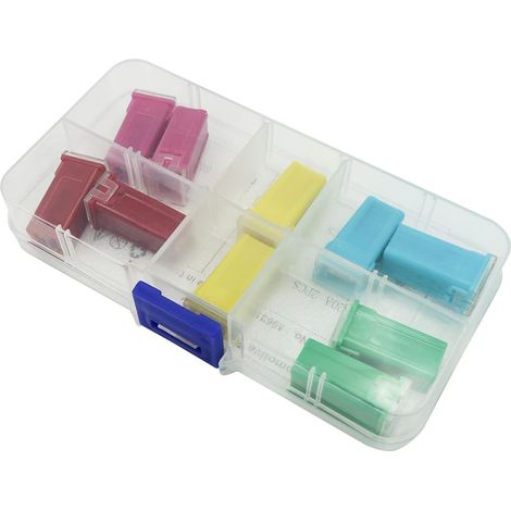 10pcs Car Fuse Assortment 20A 30A 40A 50A 60A Amp J-CASE Automotive Fuse JCASE Box Shaped Fuse Kit (1/5)