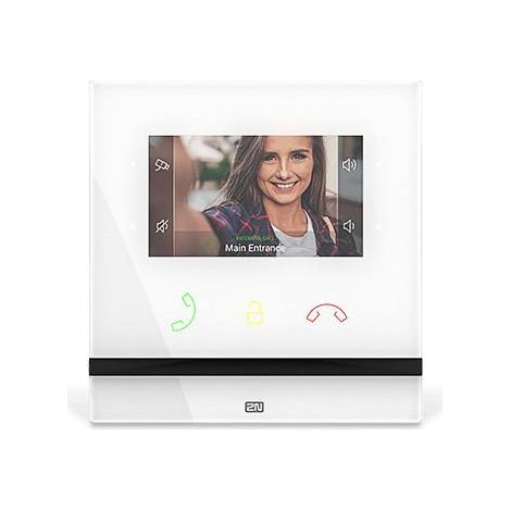 2N Indoor Compact sistema de intercomunicación de video 10,9 cm (4.3") Blanco (1/2)
