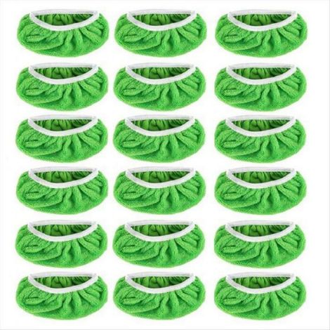 Recharge Pour Balai - Lingettes Réutilisables Sèches Et Humides - Compatible Avec Balais 10 Pouces - Lot De 18 Pièces (1/5)