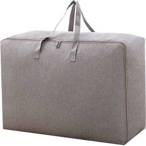 Grand sac de déménagement 58 x 40 x 23 cm - Housse de couette et de couverture grise (1/5)