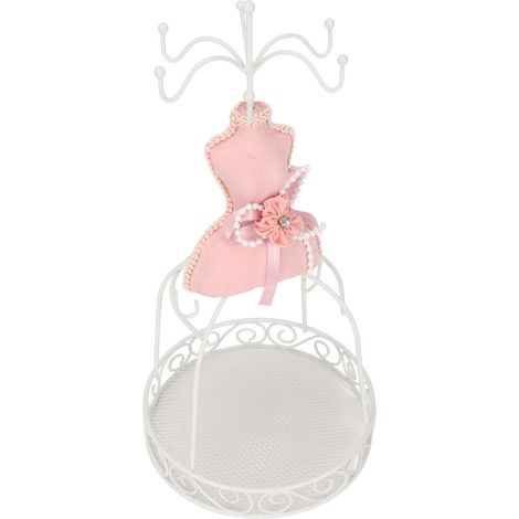 Présentoir à bijoux mannequin princesse portant pour boucles d'oreilles, bracelets et bagues (1/5)
