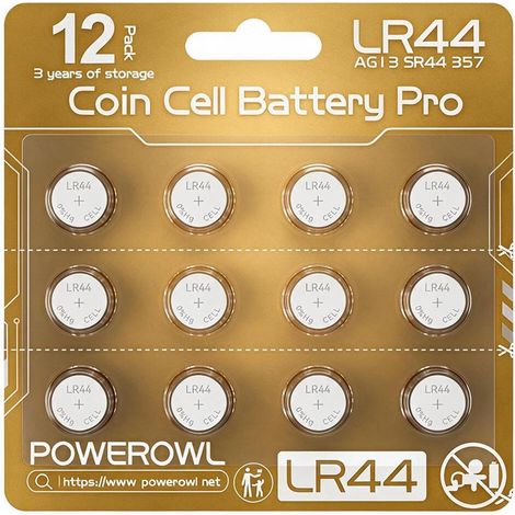 Lot de 12 Pile LR44 1.5V Alcalines, Piles Bouton AG13 A76 de Haute Qualité pour Tensioomètres, Appareils Auditifs et Oxymètres de Pouls, Énergie Fiable et Durable (1/5)