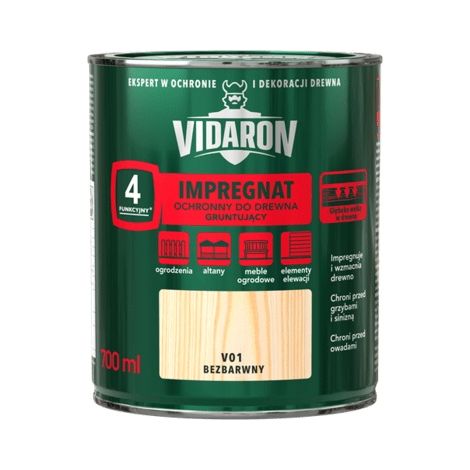 Impregnante protettivo Vidaron PER legno, primer, incolore V01 0,7L (1/2)