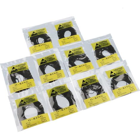Lot de 500 joints toriques, joints en caoutchouc, joints ronds en caoutchouc pour montres (1/5)