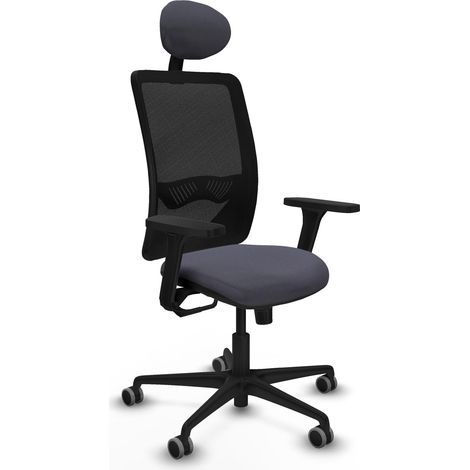 Chaise de bureau piqueras y crespo Zulema noir accoudoirs ajustables (1/2)