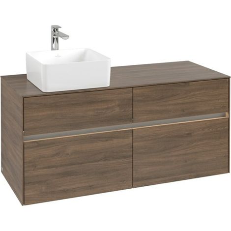 V&B Waschtischunterschrank Collaro 120x54,8x50cm, WT l, LED 8,8 W, Ariz. Oa (1/3)