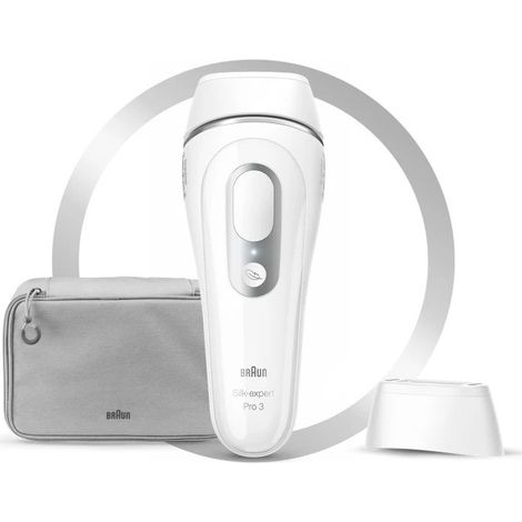 Depiladora Luz pulsada intensa (IPL) BRAUN IPLPL3020 Plata, Blanc (1/5)