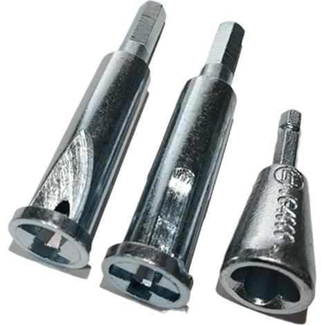 Set mit 3 universellen Abisolierwerkzeugen, 3-fach, 5-fach, schnelles und sicheres Abisolierwerkzeug für Bohrmaschinen oder den täglichen Gebrauch, verdrillte Steckverbinder (1/4)