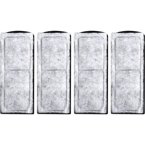 Filtre D'aquarium Coton, Cartouche Filtrante pour Aquarium, Rechange en Coton pour Filtre D'aquarium, Cartouche Filtrante pour Aquarium, Accessoire de Filtre Mural pour Aquarium, 4 Pièces