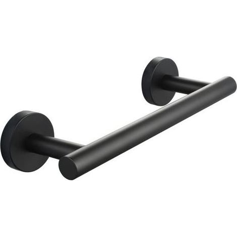 Porte Serviettes Mural à Vis en Acier Inoxydable Barre Serviette Salle de Bain Noire 23 cm Z-V-D (1/4)