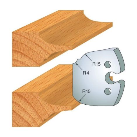 JEU DE 2 FERS PROFILES ACIER HT 50MM N°252