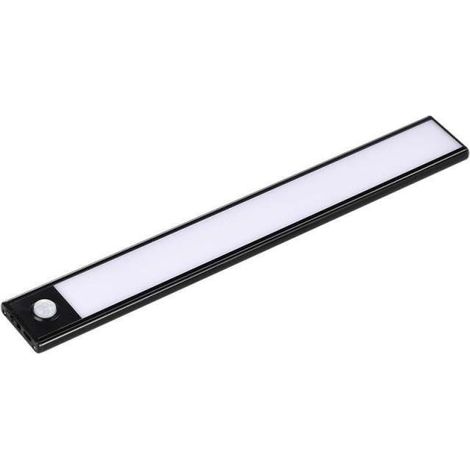 Silamp – Réglette LED rechargeable USB 30 cm 1,5W – Détecteur de mouvement – 110 lumens – Autonomie 5 à 6 heures – Ultra fine et discrète