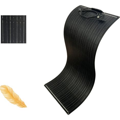 Panel solar flexible, de alta eficiencia, diseño resistente a la intemperie, ETFE 100W, 1 unidad. (1/2)