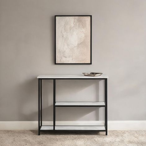 Console en acier panneau de particules 100 x 30 x 80 cm (1/5)