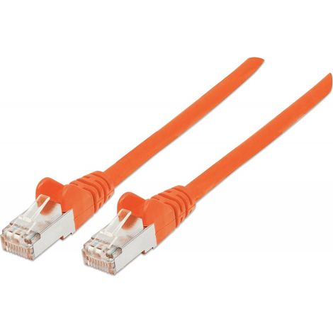 Intellinet Cavo di rete Patch in rame Cat. 6A Arancione SFTP LSZH 1m (1/4)