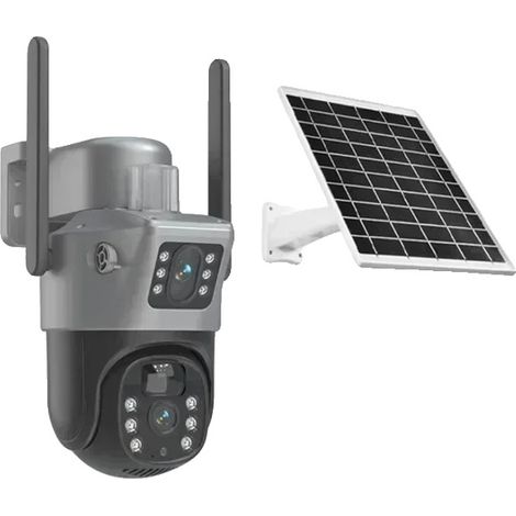 Cámara de seguridad, vídeo 4K, alimentación solar, Wi-Fi, sin tarjeta. (1/2)