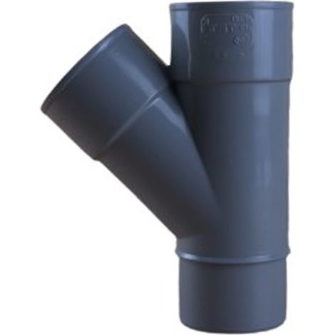Culotte PVC 45° Mâle Femelle Ø50 - First Plast (1/5)