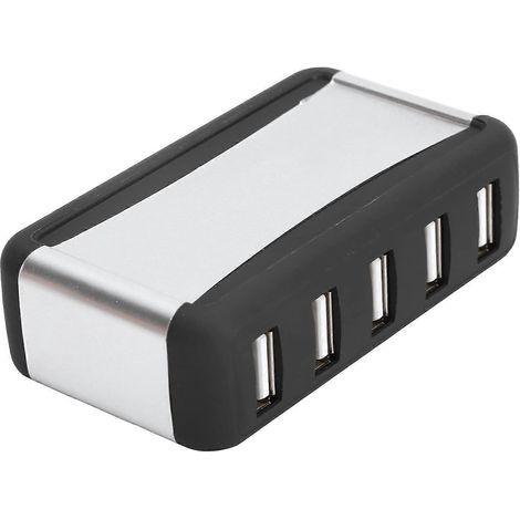 Hub USB 7 ports, multi-ports USB, transfert de données rapide, répartiteur USB, prolongateur haute vitesse avec alimentation 100-240 V (prise britannique) (1/5)