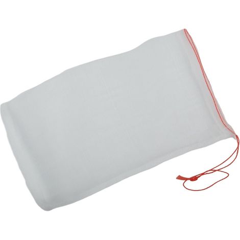 Lot de 100 sacs de protection en maille de nylon avec cordon de serrage  Sacs de culture transparents réutilisables pour plantes, légumes, fleurs  Housses de jardin anti-oiseaux et insectes  25 x 15 (1/5)