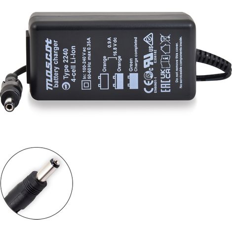 Mascot - Chargeur lithium-ion Mascot 2240LI 4S 14.8V/0.9A 110-230V - Sortie 5.5x2.1mm