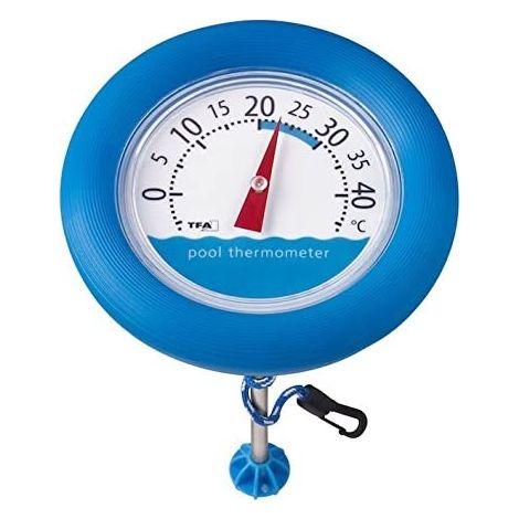 TFA-Dostmann 40.2007 Poolwatch Termometro per Piscina Galleggiante Resistente all'Acqua Ø 200 mm (1/3)
