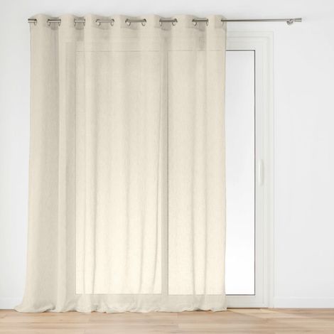 Voilage a oeillets 240 x 240 cm voile tissé Carlin