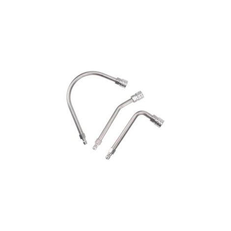 Varilla de extensión multiángulo para hidrolavadora - Duradera - Accesorios de limpieza de acero inoxidable - Herramienta para canalones de hidrolavadora