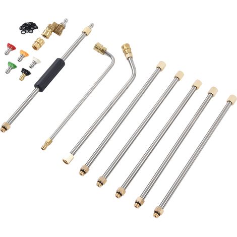 Kit d'accessoires pour pistolet pulvérisateur avec rallonge pour nettoyeur haute pression (1/5)