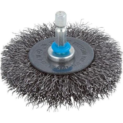 Wolfcraft Scheibendrahtbürste Ø 75 x 10 mm Schaft 6 mm Feilen, Schleifen, Bürsten (1/4)