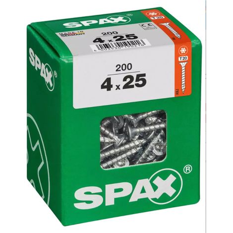 Spax 4x25 Universal Senkkopf T-STAR plus VGW WIROX A9J 4x25 L 200