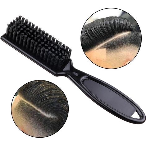 3er-Pack Nylon-Reinigungsbürste für Haarschneidemaschinenklingen, schwarz