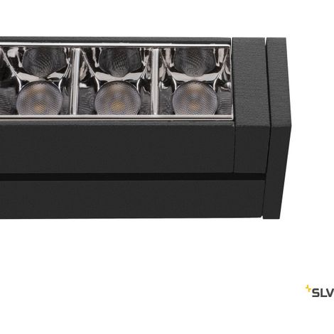 Systèmes rail 48V IN-LINE46 48V TRACK Move DALI réflecteur darklight spot noir 14W 3000k IRC90 - SLV 1006647 (1/2)