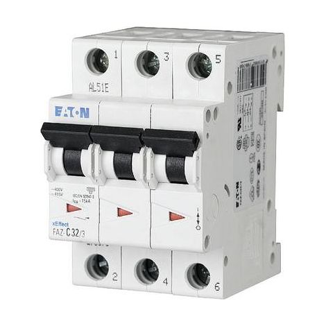 EATON 278869 DISJONCTEUR, 10 A, 3P, C-CHAR (1/2)