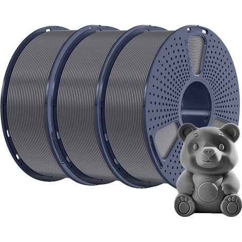 Opzioni di filamento per la stampa 3D: PLA, PETG e ABS, PLAPLUS Grigio (1/2)