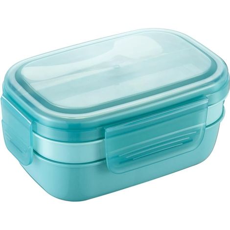 Boîte à bento empilable pour adultes, 3 compartiments étanches, 1 (1/5)