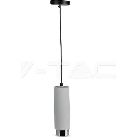 Lampada a sospensione in gesso Gris Chrome GU10 V-TAC - 3135 (1/5)