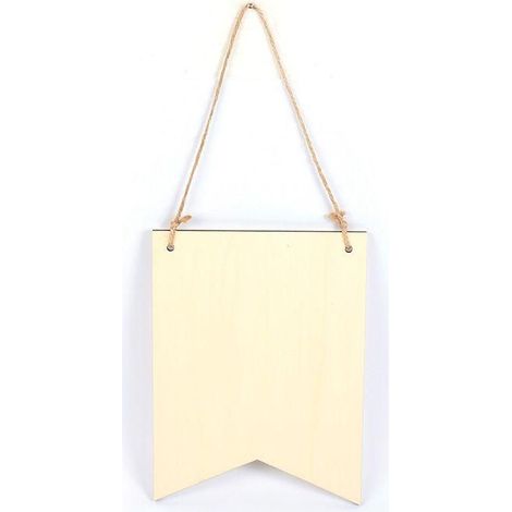 Suspension Fanion - Graine Créative - 20 cm x 8.8 cm - Bois naturel - Personnalisable - Mixte