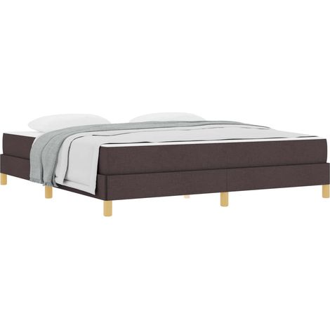 Maison Exclusive - Boxspringbett mit Matratze Dunkelbraun 180 x 2