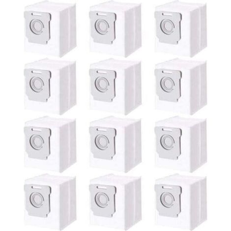 Lot de 12 sacs pour aspirateur iRobot Roomba i7 i7+ i3 i3+ i4 i4+ i6 i6+ j7 j7+ i8 i8+ S9 S9+ E5 E6 E7, accessoires sacs à poussière (1/4)